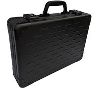 UltraArmor Solid Aluminium Executive Laptop Padded Briefcase Attache Case Carbon Black - 13-17.5"