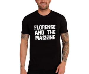 Ultrabasic Men's Graphic T-Shirt Florence and The Machine Eco-Friendly Limited Edition Short Sleeve Tee-Shirt Vintage Birthday Gift Novelty Deep Black M