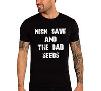 Ultrabasic Men's Graphic T-Shirt Nick Cave and The Bad Seeds Eco-Friendly Limited Edition Short Sleeve Tee-Shirt Vintage Birthday Gift Novelty Deep Black L