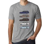 Ultrabasic Men's Graphic T-Shirt Wagen Classic W124 S124 Eco-Friendly Limited Edition Short Sleeve Tee-Shirt Vintage Birthday Gift Novelty Heather Grey L