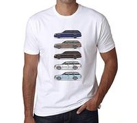 Ultrabasic Men's Graphic T-Shirt Wagen Classic W124 S124 Eco-Friendly Limited Edition Short Sleeve Tee-Shirt Vintage Birthday Gift Novelty White XXL