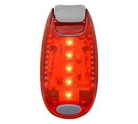 UltraByEasyPeasyStore 3 Pack of Red LED Safety Lights Clip On Flashing Strobe Light High Visibility for Running Jogging Walking Kids Dog Helmet Light Hi Vis Armbands Running