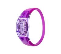 UltraByEasyPeasyStore Ultra 24 Purple Sound Activated LED Bracelets Glowing Voice Control Wristband Light Up Flashing Adult Party Men Women Music Raves Festival Concerts
