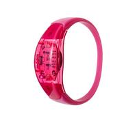 UltraByEasyPeasyStore Ultra 6 Pink Sound Activated LED Bracelets Glowing Voice Control Wristband Light Up Flashing Adult Party Men Women Music Raves Festival Concerts