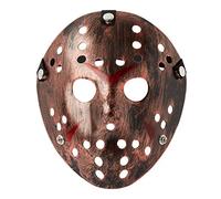 UltraByEasyPeasyStore Ultra Scary Halloween Hockey Mask - Horror Costume & Adults and Kids - Halloween Parties and Events - Perfect Scary Costume Accessory - Serial Killer - Bronze