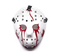 UltraByEasyPeasyStore Ultra Scary Halloween Hockey Mask - Horror Costume & Adults and Kids - Halloween Parties and Events - Perfect Scary Costume Accessory - Serial Killer - Bloodied Hockey Mask