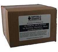 Ultracal 30 Plaster for Mold Casting, Scenery, Dioramas, and Dentistry 5 lb Pack Resealable Bag Great for Model Making & Gaming by Capital Ceramics