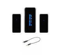 Ultracompact Dual-Channel Wireless Microphone System For Smart Phone/PC/Camera With Charging Cable(S2 C)