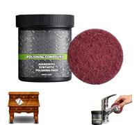 Ultracut Polishing Compound for Wood, All-In-One Surface Restoration Polish With Pad, Multi-Surface Scratch Remover, Waterless Wash & Scratch Repair, For Metal, Stone，1：pcs