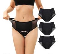 Ultradries Incontinence Panties 3 Pack, UltraDries 4-Layer Leakproof Incontinence Underwear for Women, Comfyguard Pelvic Floor Support & Leakproof Underwear for Over 60 (3PCS-B, M)