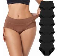 Ultradries Incontinence Panties 6 PCS, Vera's Undies Incontinence Panties Washable & Reusable 4-Layer Leakproof Underwear (6 PCS-A,S)