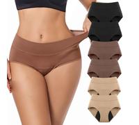 Ultradries Incontinence Panties 6 PCS, Vera's Undies Incontinence Panties Washable & Reusable 4-Layer Leakproof Underwear (6 PCS-D,XL)