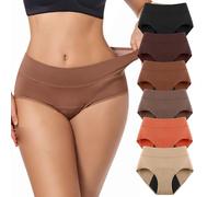 Ultradries Incontinence Panties 6 PCS, Vera's Undies Incontinence Panties Washable & Reusable 4-Layer Leakproof Underwear (6 PCS-C,XXL)