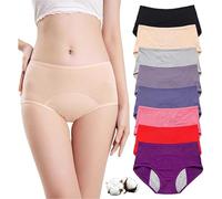 Ultradries Incontinence Panties, Ultradries Underwear, Period Pants for Women, Washable Incontinence Leak Proof Pants Women for Over 60 (8PCS,L)