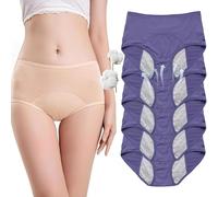 Ultradries Underwear, Ultradries Incontinence Panties, Washable Incontinence Pants Womens, Over 60 Washable Reusable Cotton Panties for Women (Dark purple-5Pcs,5XL)