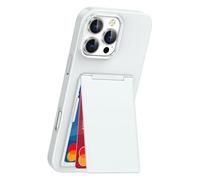 Ultradünne Hülle für iPhone 16 Pro Max/16 Pro/16 Plus/16, Gefrostetes Kartenfächern Handyhülle mit KameraSchutz Stoßfeste Hülle,Weiß,16 Pro Max White