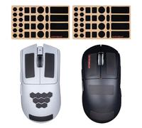 ULTRAEQUIP 2-in-1 Universal Mouse Grip Tape Pre-Cut Pre-Laminated Sweat Absorbing High Performance Universal Anti Slip Mouse Keyboard Artisan Grips Tape Ultra-Thin 0.37mm