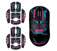 ULTRAEQUIP 2-Pack Cyberpunk-Neon Mouse Grip Tape for G PRO Wireless/G PRO 2 Lightspeed - 0.5mm Ultra-Thin Anti-Slip Sweat-Resistant Pre-Cut Professional Competitive Upgrade Kit