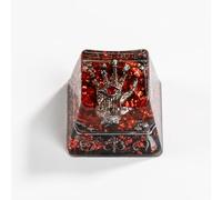 ULTRAEQUIP Artisan Evil Eye Palm Keycap, Resin Handmade OEM R4 Profile, 1U Size with Red Blood Accents, MX Switch Compatible for Mechanical Keyboards