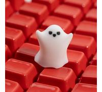 ULTRAEQUIP Artisan Keycaps - Cute Ghost keycaps Resin Custom 1U Keycaps Escape Handmade Keycap for Mechanical Keyboard Key Cap (Fierce Little Ghost)