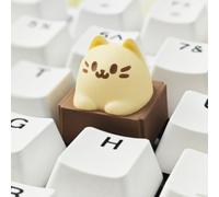 ULTRAEQUIP Artisan Keycaps, Cute Kawaii Cat Box Keycaps, Resin Handmade, Single 1U Replace Key for ESC Key Mechanical Keyboard (Cat-Box)