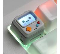 ULTRAEQUIP Artisan Keycaps, Cute Retro Game Consoler-Shpaed Keycaps, Shine Through Resin Handmade, Single 1U Replace Key for ESC Key Mechanical Keyboard (Grey)