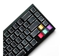 ULTRAEQUIP PBT Black Manga Keycaps Graffiti Style Keycaps 141 Keys Cherry Profile Dye Sub for Mechanical Keyboard Key Cap