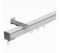 UltraFine Adhesive Ceiling Curtain Track270cm (8.9') White Easy Install No Drill Ideal for Living Room & Bedroom Versatile Curtain Hanging Solution