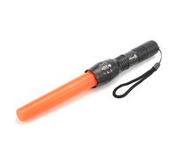 ULTRAFIRE 11 Inch Signal Traffic Wand LED Torch, 1000 Lumens Zoomable Bright Safety Light, 5 Modes with Red Flashing Mode for Traffic Control, Parking, Airport, Car Direction, Emergency, A100