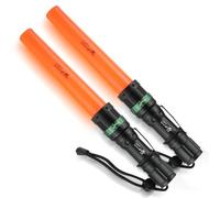 ULTRAFIRE 11 Inch Signal Wand Traffic Control LED Torch, 250 Lumen Safty Flashlight, 3 Modes with Red Flashing Mode, Traffic Wand for Car Directing, Airport, Fire Department, Emergency, UF-303