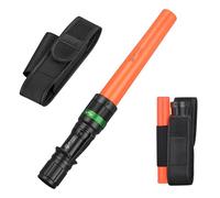 ULTRAFIRE 11 Inch Traffic Wand LED Torch with Belt Holster, Traffic Control Signal Wand Flashlight 250 Lumens with Red Strobe Mode, for Parking, Construction, Airport, Fire Department, UF-303