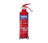 Ultrafire 1Kg Dry Powder Fire Extinguisher With Wall Bracket - Suitable For Class A,b & C Fires