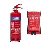 Ultrafire 2Kg Dry Powder Fire Extinguisher With Fire Blanket