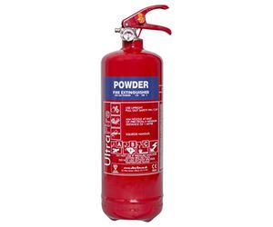 UltraFire 2kg Powder Fire Extinguisher for Vehicles, Sheds, and Domestic Workshops | 5 Year Warranty and Fully Kitemarked | Ready to Use Multi-Purpose ABC Dry Powder Fire Extinguisher