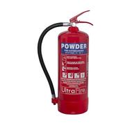 UltraFire 6kg Multi-Purpose Powder Fire Extinguisher with Wall Bracket
