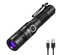 ULTRAFIRE Blood Tracking Light Rechargeable 365nm Uniform UV Flashlight, Black Filter LED Blacklight for Forensic/Hunter/Deer Tracking, Industrial NDT, Fluorescence Analysis, Blood Trail Tracking