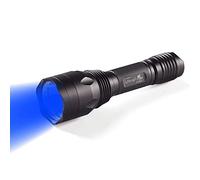 ULTRAFIRE Blue Light LED Torch 470nm Blue Hunting Light, 283 Lumens 256 Yard Fishing Light, Single Mode Blue LED Torch for Night Vision, Fishing, H-B3