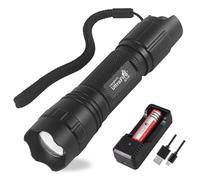 ULTRAFIRE IR Torch 850nm Infrared LED Torch, Stepless Dimming Zoomable IR Light, Infrared Hunting Torch for Night Vision, Wildlife Observation, Night Hunting, 501IR