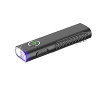 ULTRAFIRE Rechargeable Flat LED Torch with 365nm UV Light, 1200 Lumens 4 Modes Mini Tactical Torch, Triple Light Source, Magnetic Pocket EDC Flashlight for Work, Outdoor, Camping, S3