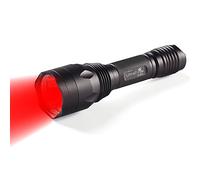 ULTRAFIRE Red Light LED Torch 630nm Red Hunting Light, 256 Yard 283 Lumen Hunting Torch, Single Mode Red LED Torch for Night Vision, Astrophotography, H-R3
