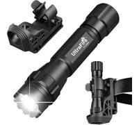 ULTRAFIRE Tactical Torch with Holster for Belt, 1000 Lumen Single Mode Bright LED Torch, Security Police Flashlight with Duty Belt Holder for Law Enforcement, Camping, Outdoor, T1 Ultra