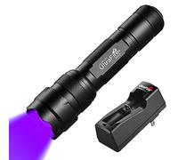 ULTRAFIRE UV Flashlight 395-405 nm Led Blacklight for Curing UV Glue, Leak Detector, Pet Urine Stain