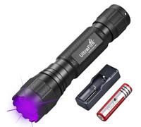 ULTRAFIRE UV Torch 395-405 nm Single Mode LED Black Light, 10W Powerful UV Light Blacklight Torch for Curing Resin, Scorpion Hunting, Pet Stains 501UV-395 PRO