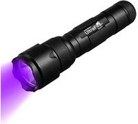 ULTRAFIRE UV Torch 395-405nm LED Blacklight, Single Mode Zoomable Ultraviolet Light, Small UV Lamp Black Light for Pet Urine Stain, Curing UV Glue, Leak Detector, 502UV