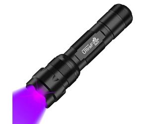ULTRAFIRE UV Torch 395-405nm LED Blacklight, Zoomable UV Light, Adjustable Focus Ultraviolet Flashlight Black Light for Pet Urine Stains, Curing Resins, UV Glue, Leak Detector, 502UV