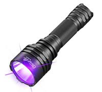 ULTRAFIRE UV Torch 395nm Black Light, 10W UV LED Torch, Single Mode UV Light for Cure Resin, Scorpion Hunting, Pet Urine Detection, Rock Hunting, with Battery and Charger