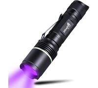 ULTRAFIRE UV Torch 395nm LED Black Light, Single Mode Powerful UV Light, Utraviolet Flashlight for Curing UV Glue Resin, Pet Urine Stains, Scorpion Detection (Battery Not Included)