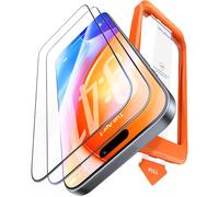UltraGlass 9H+ Glass for iPhone 15 Pro Max Screen Protector [Military Grade Shatterproof & Longest Durable] Screen Protector 15 Pro Max Tempered Glass Full Coverage Protection, 2 Packs