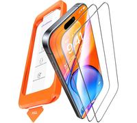 UltraGlass 9H+ Glass for iPhone 15 Pro Max Screen Protector [Military Grade Shatterproof & Longest Durable] Screen Protector 15 Pro Max Tempered Glass Full Coverage Protection, 2 Packs