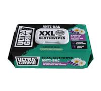 UltraGrime Antibacterial Lavender Wet Wipes Alcohol-Free Heavy-Duty Cleaning Cloths & Hand Wipes - Multi-Purpose Kitchen, Toilet, Floor & Surface Cleaning - Extra Large Cloth Wipes (Pack of 80)